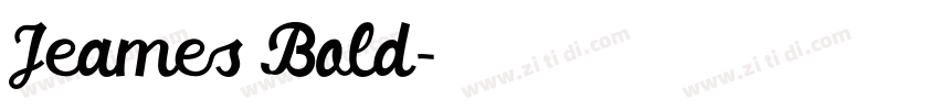 Jeames Bold字体转换